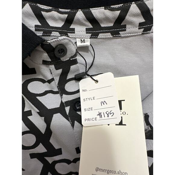 Custardoy Le Chaos black logo short sleeves polo shirt size Medium - Picture 3 of 8